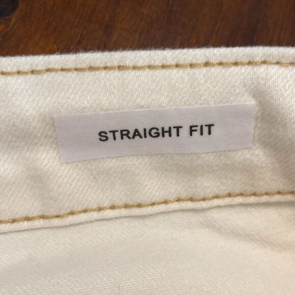 Judy Blue White Straight Jeans Classic Style - Picture 3 of 3